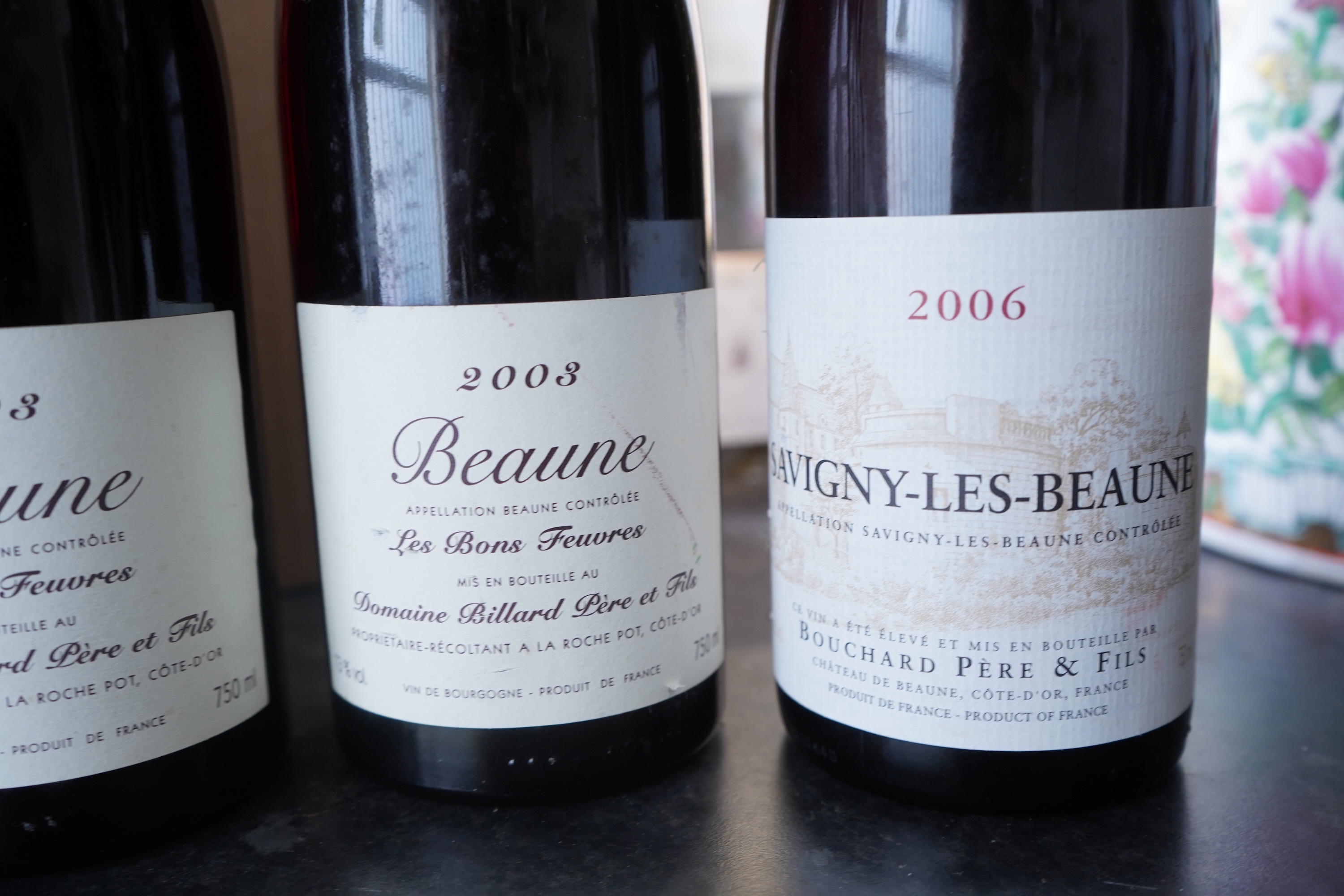 Five bottles of 2002 Le Mont Battois Bourgogne Hautes Cote De Beaune and five others